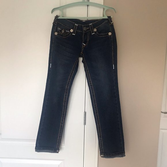 True Religion Ricky Low Waist Slim Straight Skinny Jeans 30 26 - Picture 2 of 7